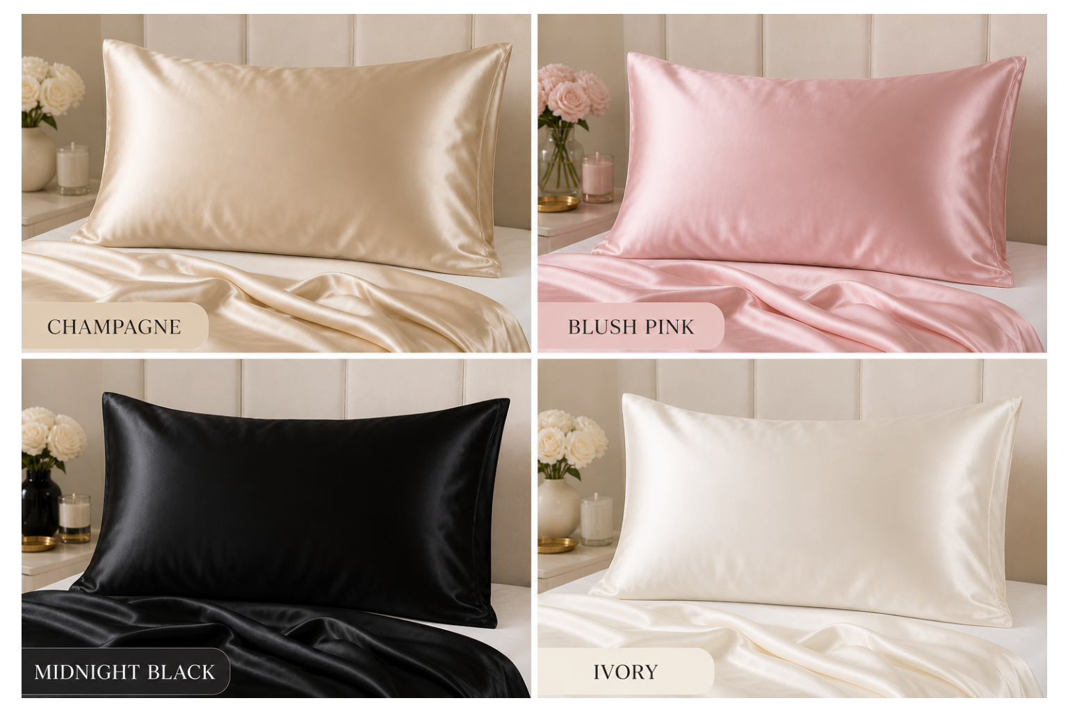 Luxury Silk Pillowcase – Wake Up Flawless
