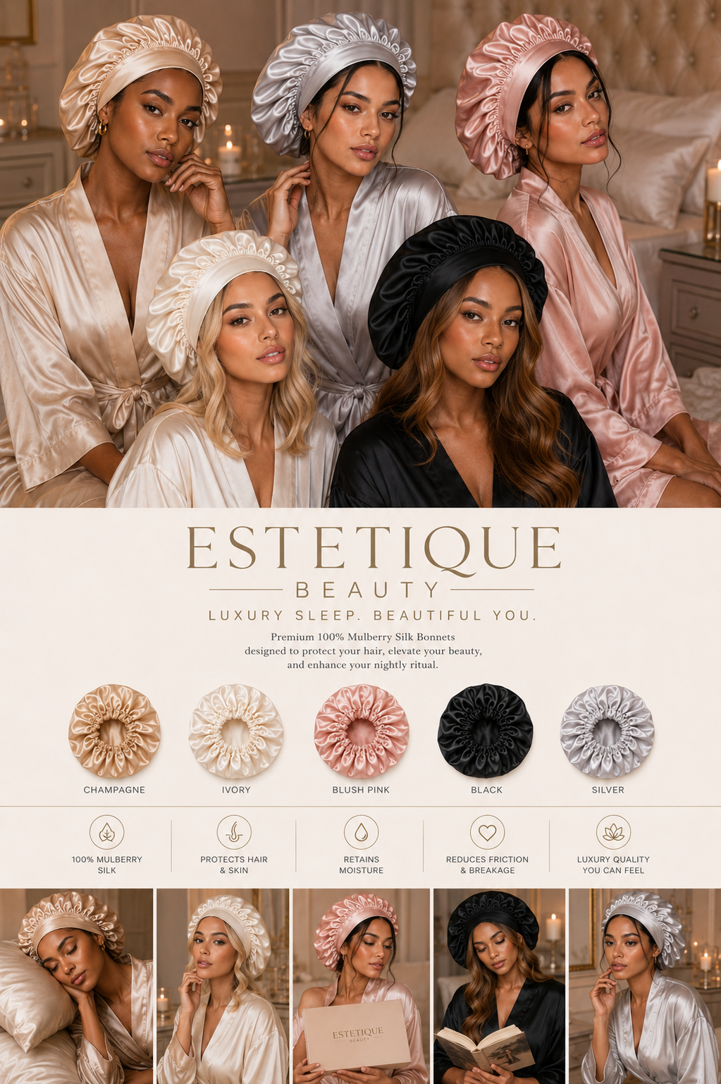 Luxury Silk Bonnet